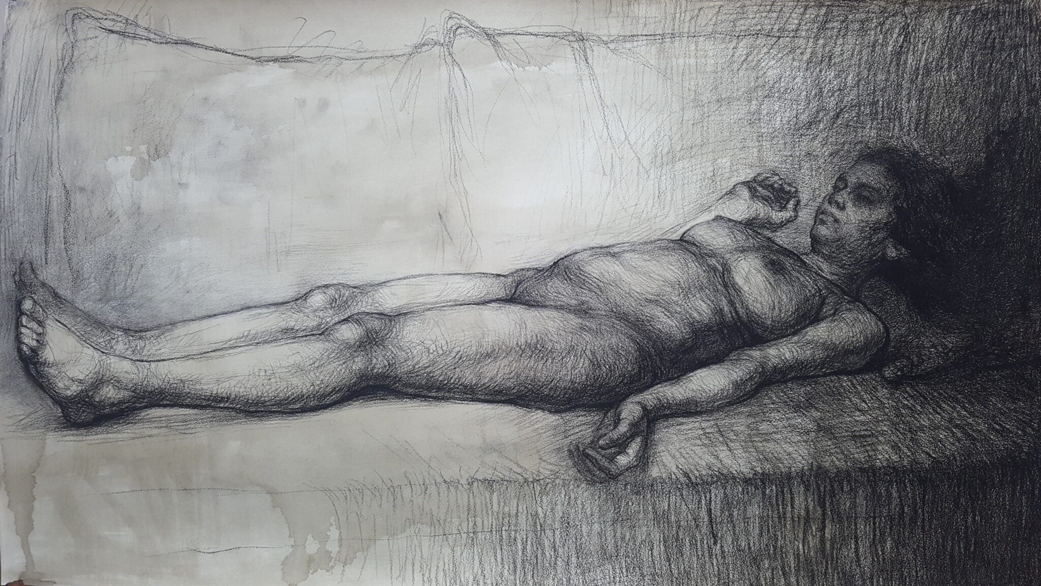 40×70cm kağıt üzerine kömür 2018