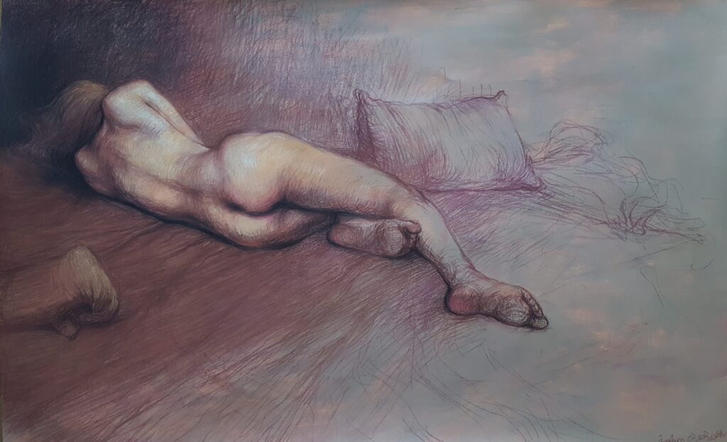 46×70cm kağıt üzerine toz pastel 2018