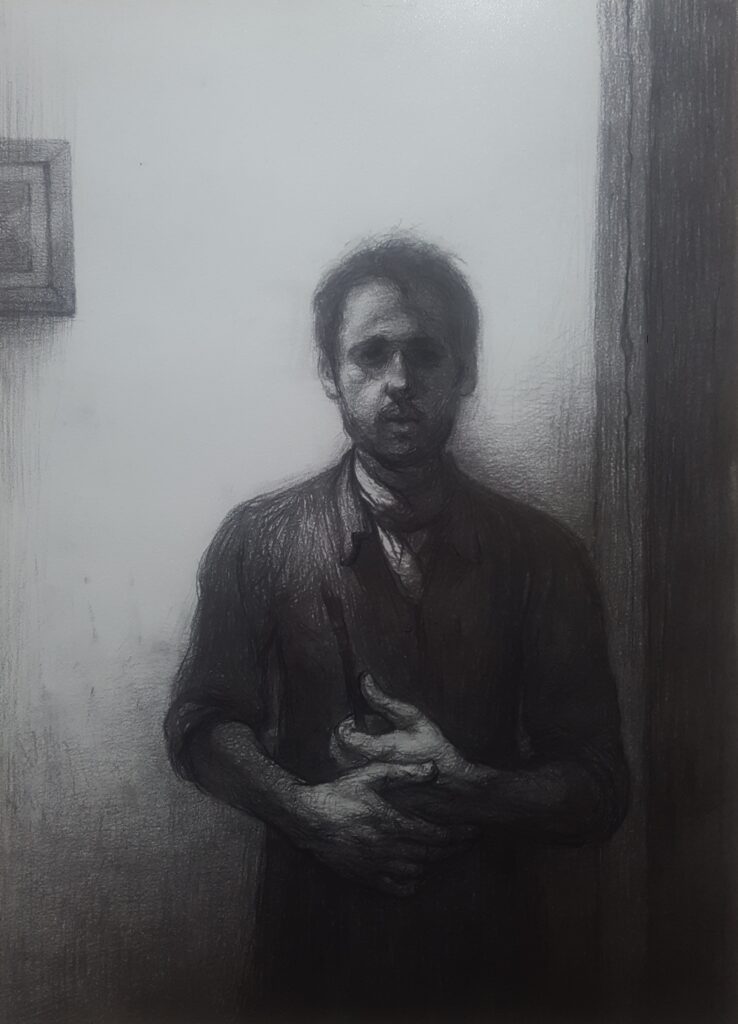 47.5×34cm Kagit Uzerine Komur 2018 738x1024