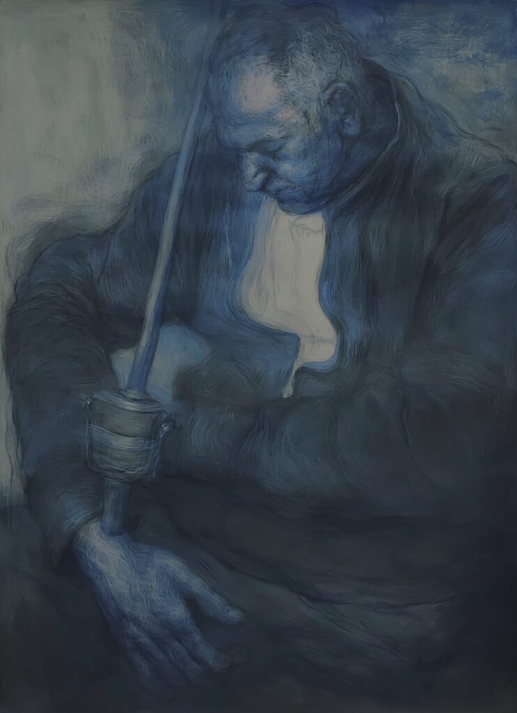 49,5×36,7 cm 2024 kağıt üzerine akrilik boya