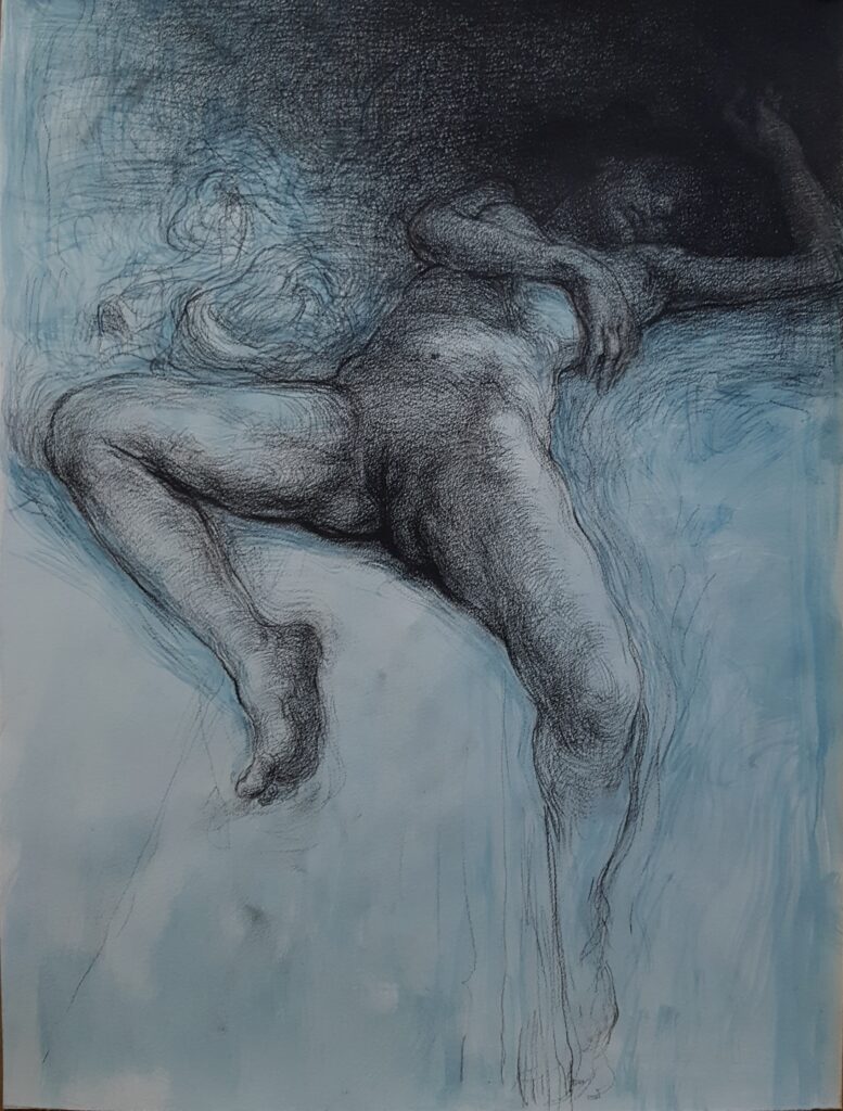 49×34,5 kağıt üzerine kömür 2023