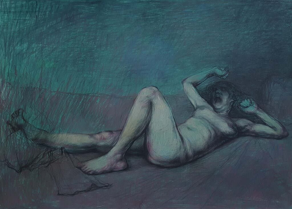 50×70cm kağıt üzerine karışık teknik 2019