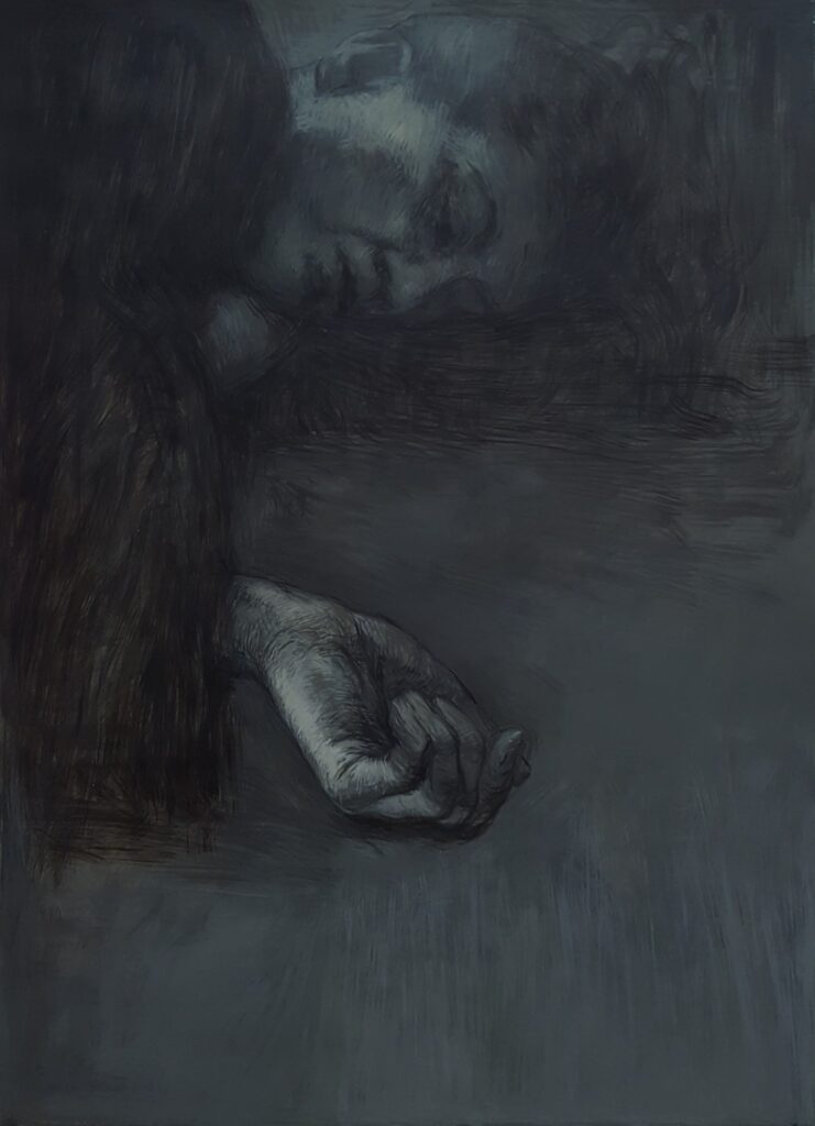 57.4×43.2cm 2020 kağıt üzerine akrilik boya