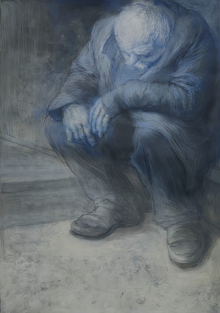 59×43cm 2024 kağıt üzerine akrilik boya