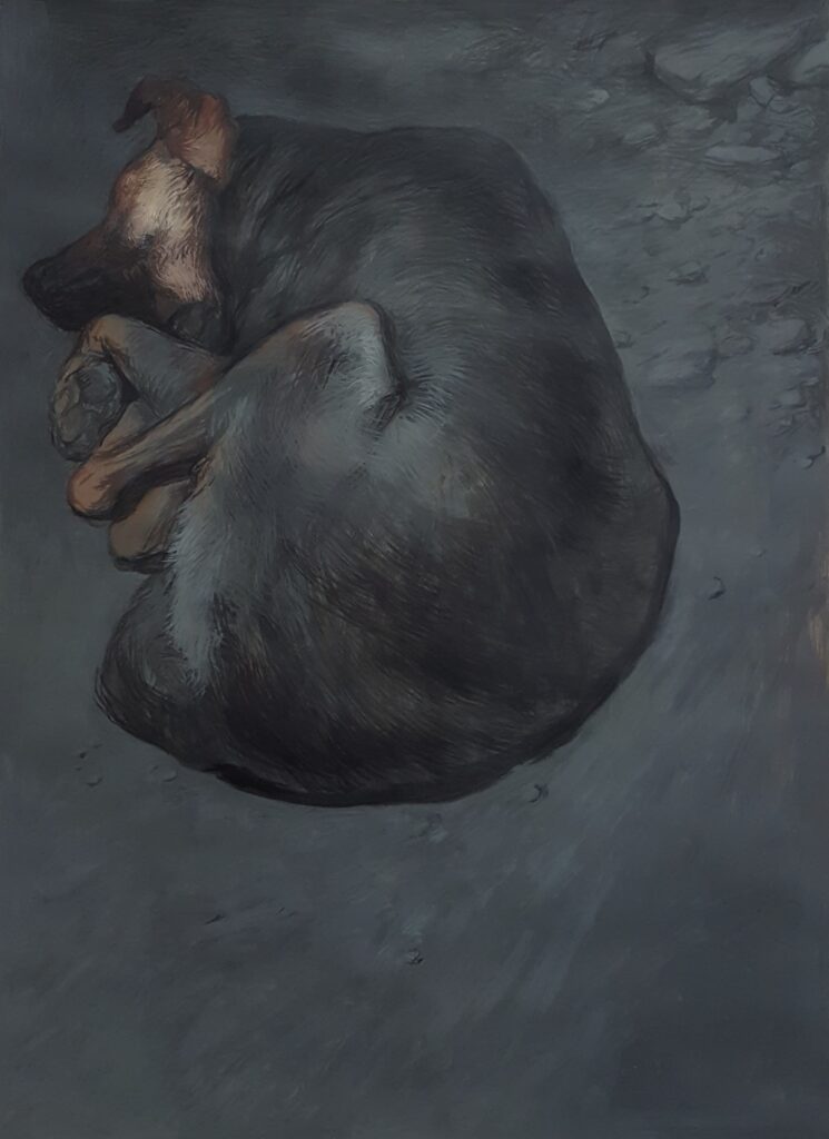 Çıtır 44×58cm 2020 kağıt üzerine karışik teknik